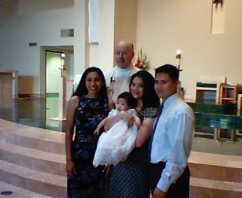 QT w/her Godmother & Mommy & Daddy